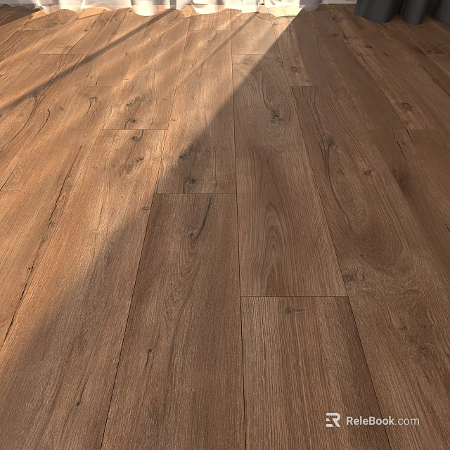 Natural Wooden Floor Design With Warm Grain Patterns And Smooth Surface Finish 3d model 
