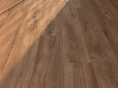 Natural Wooden Floor Design With Warm Grain Patterns And Smooth Surface Finish 3d model