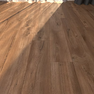 Natural Wooden Floor Design With Warm Grain Patterns And Smooth Surface Finish 3d model