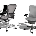 Ergonomic Mesh Office Chairs With Adjustable Back Wheels And Black Gray Colors