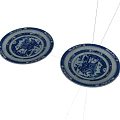 Ceramic Plate Old Objects Antique 3d model