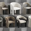 Modern Leisure Chairs With Varied Designs And Neutral Tones For Comfortable Seating