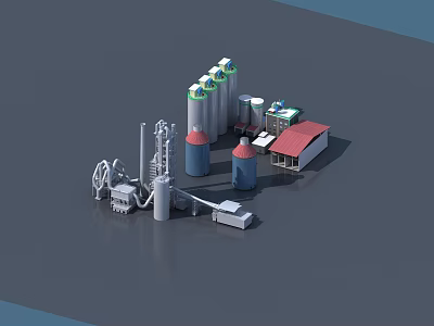 Modern Industrial LOFT Equipment 3d model