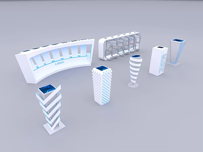 Modern Startup Station 3d model