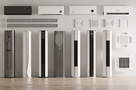 modern air conditioning 3d model