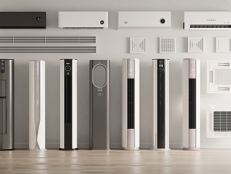 modern air conditioning 3d model