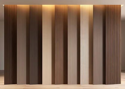 Wooden grid Great wall board 3d model