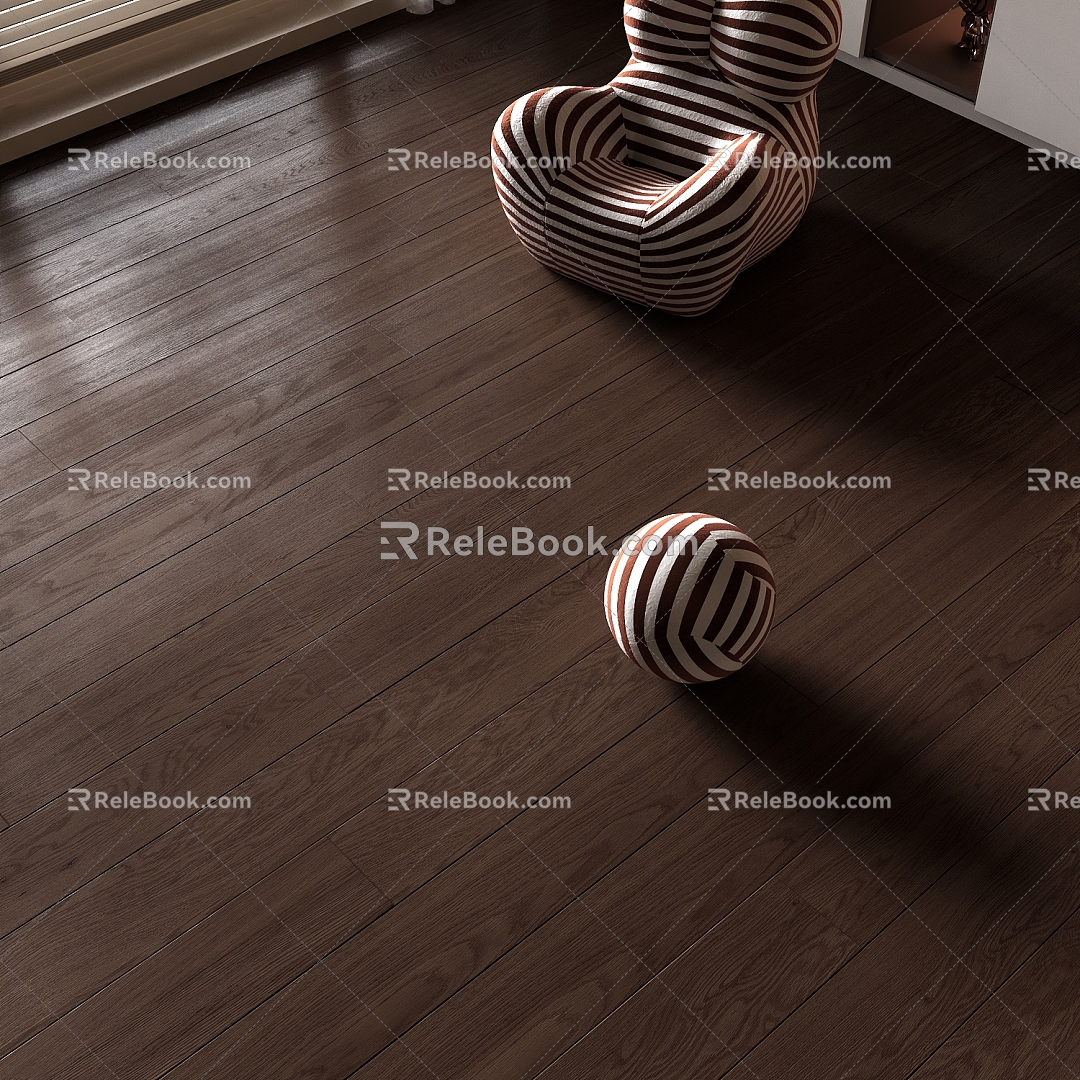 Walnut Wood Flooring Solid Wood Flooring Dark Wood Flooring brown Wood Flooring 3d model