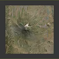 3D Topographic Terrain Model Featuring Mountain Peak Green Land And River Paths