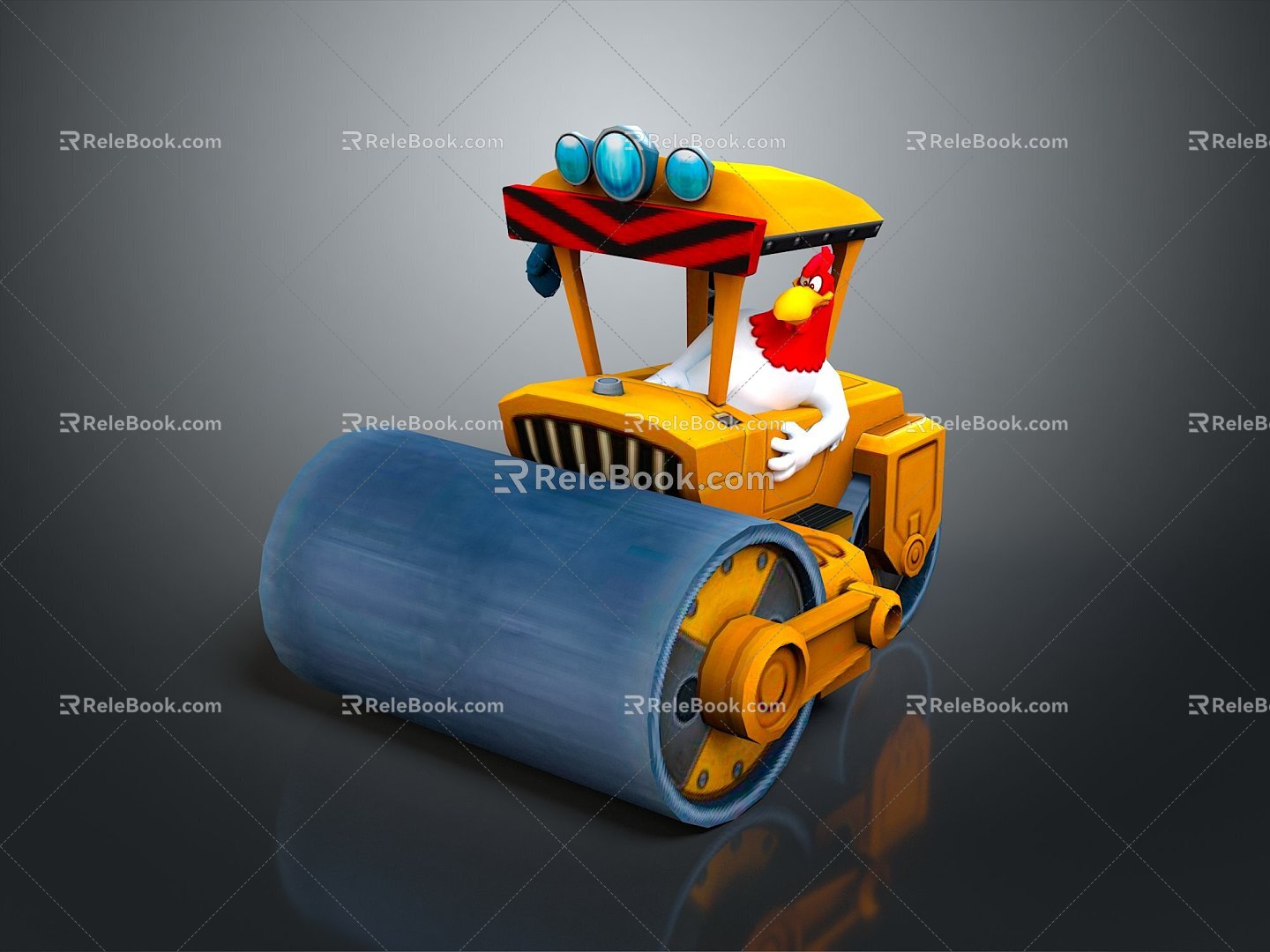 Asphalt paver paver road roller asphalt paver road car asphalt car 3d model