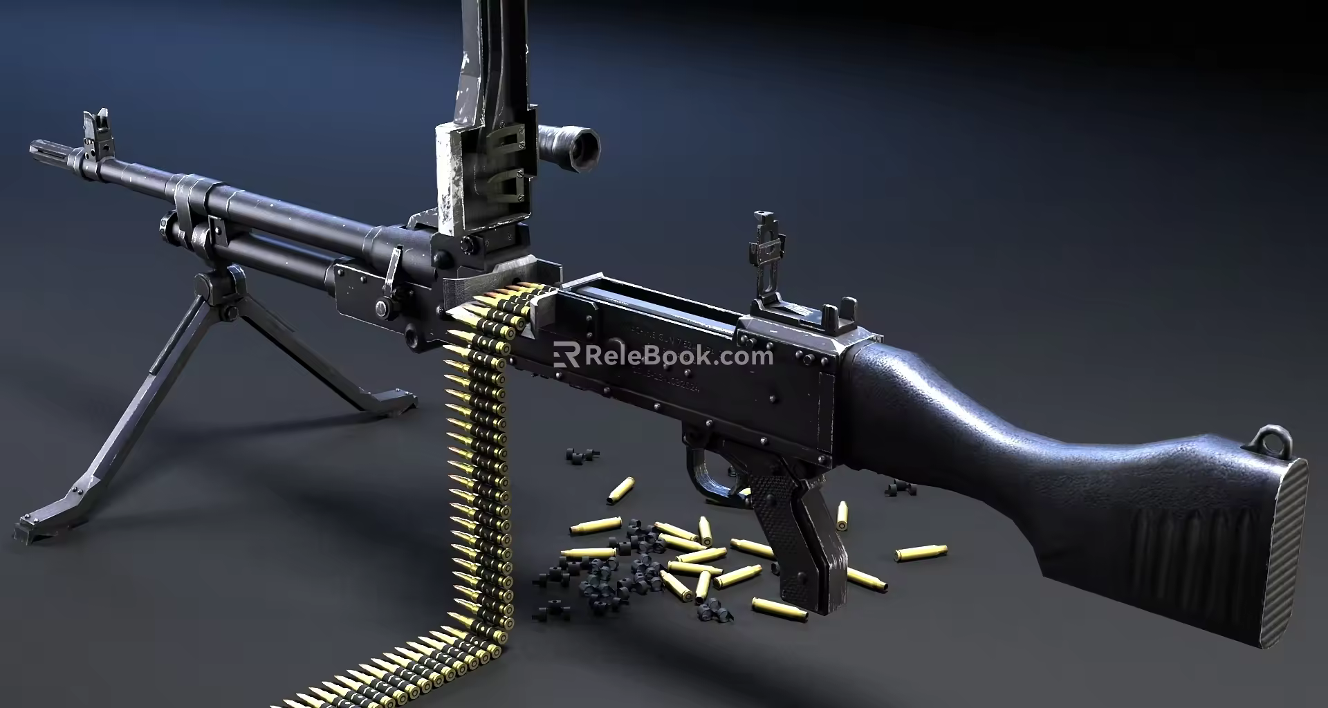 Machine Gun GPMG MachineGun 3d model