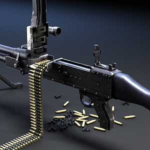 Machine Gun GPMG MachineGun 3d model