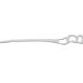 Stylish Orange Hairpin Jewelry Accessory With Curved Shape And Hollow Out Details