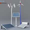 Renewable Energy Building Components Including Solar Panels Wind Turbines And Solar Water Heaters