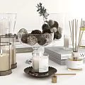 Elegant Decorative Ornament Set With Candles Vases And Fragrance For Home Decoration