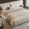 Modern Bedroom Interior With King Size Bed Accent Chair Area Rug And Window
