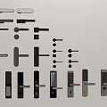 Lock Door Handle Smart Lock Fingerprint Lock 3d model