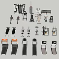 Complete Fitness Equipment Collection Including Treadmills Dumbbell Racks Weight Machines And Elliptical Trainers