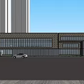 Modern Sales Office Architecture Exhibition Hall Architecture Library Architecture 3d model