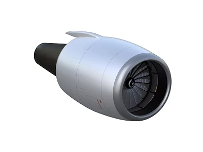 High Performance Industrial Jet Engine With Advanced Turbine And Metal Casing 3d model