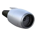 High Performance Industrial Jet Engine With Advanced Turbine And Metal Casing 3d model