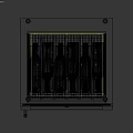 Black Wine Cooler with Glass Door and Blue LED Lighting for Multiple Bottle Storage