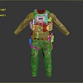 Military Camouflage Full Body Tactical Gear With Vest And Utility Belt