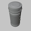 Wehrmacht Gas Mask Tube 3d model