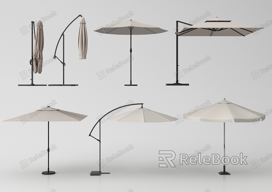 Outdoor Parasol Sun Umbrella Folding Umbrella model