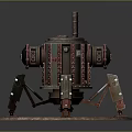 Mech Warrior Mech Soldier Machine Battlearm Mechanical Battlearm Machine Fighter Robot 3d model