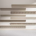 Various Styles of Gypsum Crown Molding with Ornate and Simple Patterns for Interior Decoration