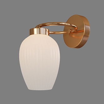 Simple Light Luxury Wall Lamp 3d model