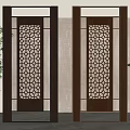New Chinese-style screen partition 3d model