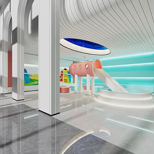 Modern Children's Entertainment Room 3d model
