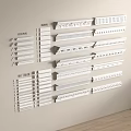 Various Types Of Gypsum Cornices With Decorative Patterns For Interior Design