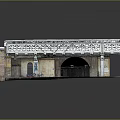 Urban Steel Truss Bridge With Concrete Support Underpass Bicycles And Water Reflection