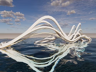 Modern Urban Sculpture Abstract Sculpture Art Sculpture Landscape Sculpture 3d model