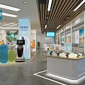 Vivo 5G Series Mobile Phone Showroom With Display Counters And Digital Screens