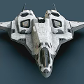 Futuristic Fighter Jet 3D Model With Aerodynamic Design And Detailed Surface Features 3d model