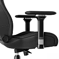 Comfortable Black Gaming Chairs With Green Logo Diamond Quilted Design And Adjustable Armrests