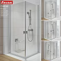 Modern Shower Sauna Enclosed Design With Glass Door Tile Walls Showerhead And Shelf