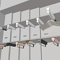 Various Sizes Clothes Rail Rods With White Hangers For Wardrobe Organization