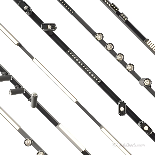 Downlights And Spotlights Featuring Modern Design Sleek Metal Structure Durable Components And LED Lighting 3d model 