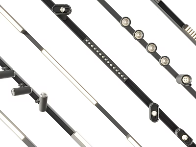 Downlights And Spotlights Featuring Modern Design Sleek Metal Structure Durable Components And LED Lighting 3d model