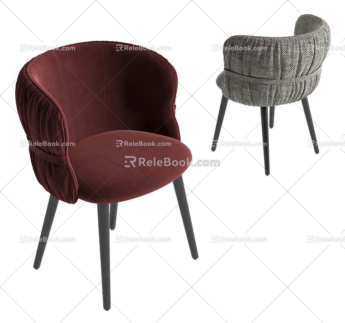 POTOCCO Dining Chair 3d model