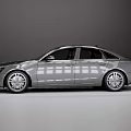 Silver Sedan Car With Sleek Four Door Design Alloy Wheels And Shiny Exterior