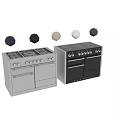 Kitchen Cookware Featuring Different Gas Electric Stoves Oven Designs And Color Options