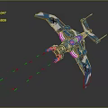 Modern Fighter Next Generation Aircraft 3d model
