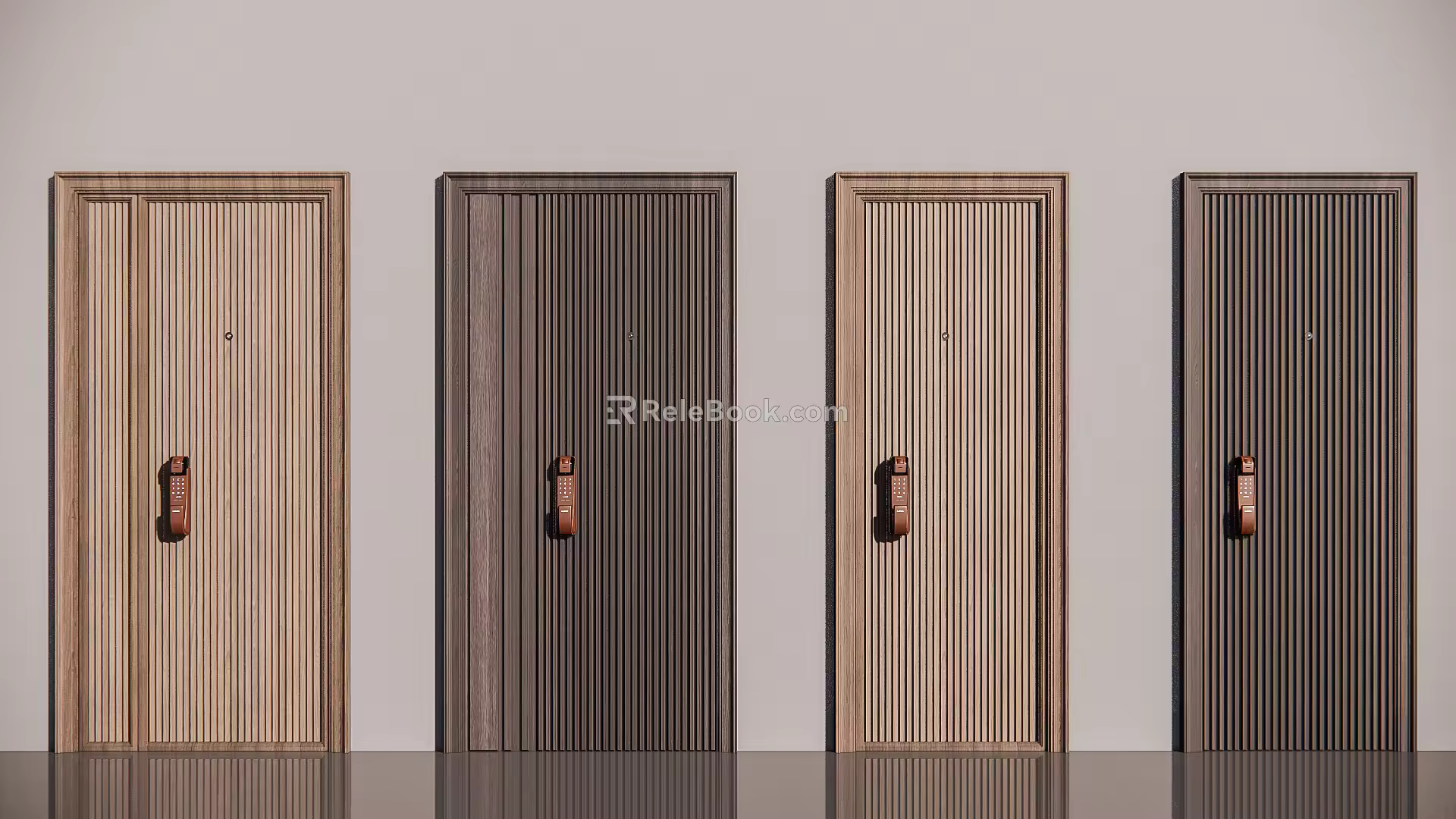 Modern security door 3d model