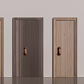 Modern security door 3d model